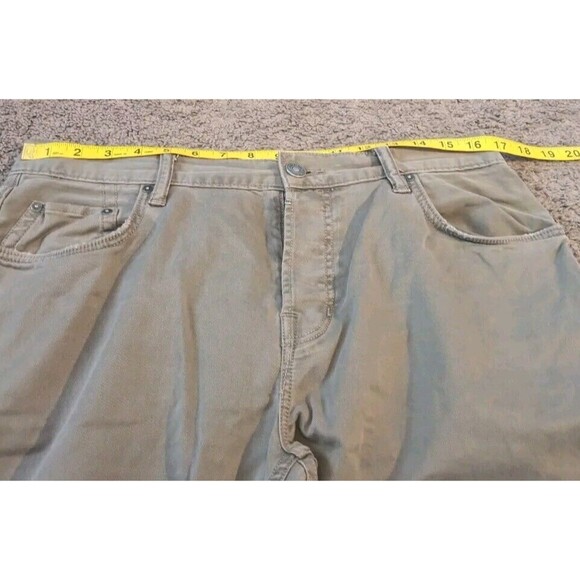 Men's AllSaints Carter Twill Beech Green Button Fly Jeans Size 33x29 - Picture 8 of 8